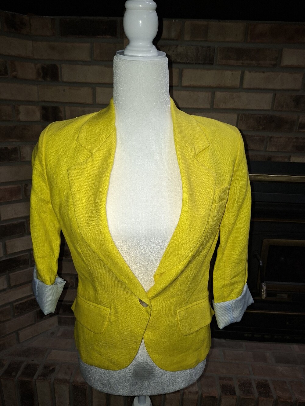 Crimeaux Bright Yellow Women's Tailored Blazer